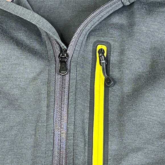 Smartwool Sweater Men L Gray Merino Wool Full Zip Pockets Thumb Hole Tech Pocket - Picture 6 of 7